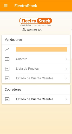 Android application ElectroStock Utility screenshort