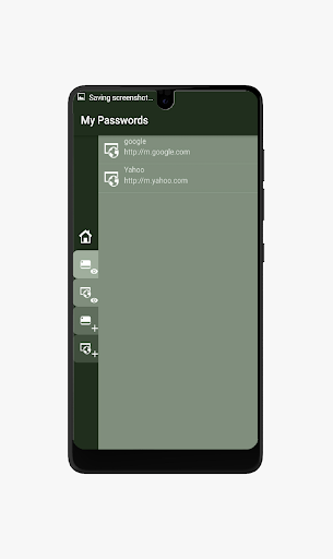 My Passwords Screen 2