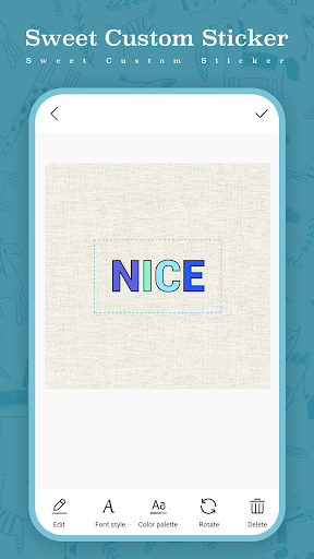 Sweet Custom Sticker Screen 3