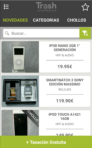 Android application Trashopping screenshort