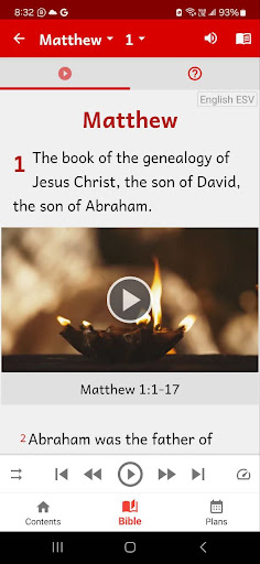 Screenshot of Bayibuli Entukuvu (Luganda)