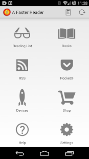 A Faster Reader Screenshot