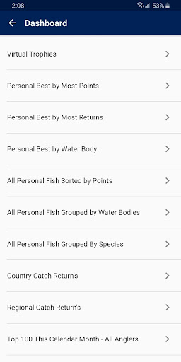 World Angling League Screen 2