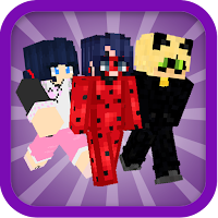 Noir Skins LadyBug Mods for Minecraft PE