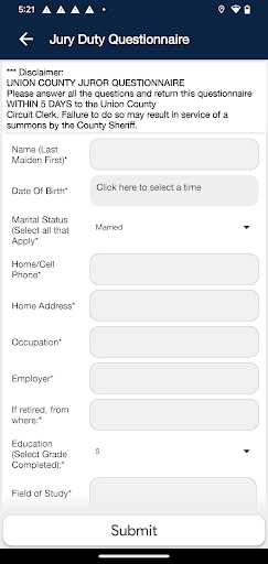 Union County Circuit Clerk IL Screen 3
