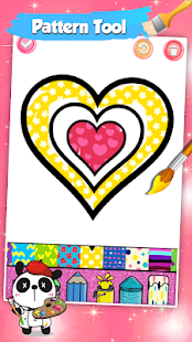 Glitter Heart Love Coloring Screenshot