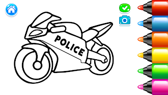 Game screenshot Kids Coloring Pages For Boys mod apk
