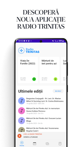Android application Radio Trinitas screenshort