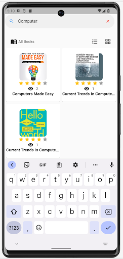 e-Library Screen 2