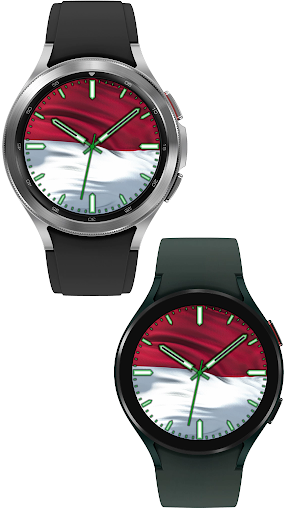 Indonesia Flag Watch Face Screen 2