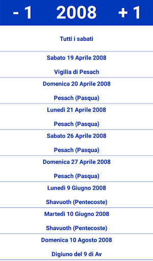 Festività Ebraiche Screen 3