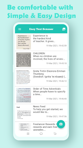 Easy Text Scanner : Copy text Screen 2