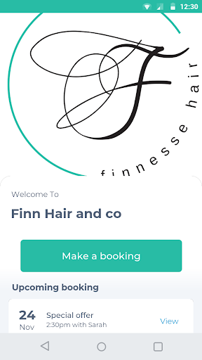 Android application Finn Hair and co screenshort