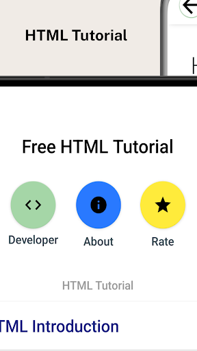 Android application HTML Tutorial - Learn HTML screenshort