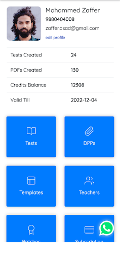 Android application onlinetest@edurise India screenshort