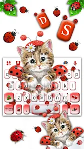 Cute Ladybird Kitten 主題鍵盤