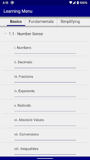 MATH Domain: Pre-Algebra Screen 2