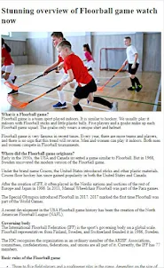 How to Play Floorball