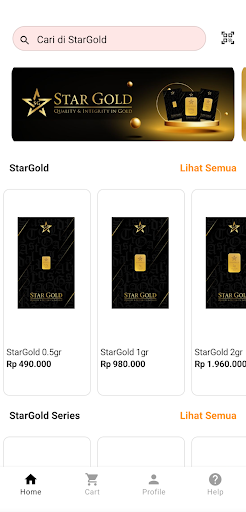 Android application Stargold screenshort