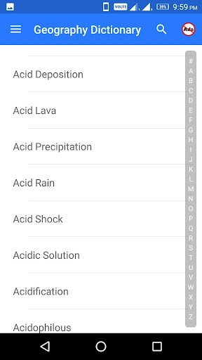 Geography Dictionary Screen 3