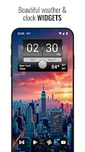 3D Flip Clock & Weather Pro Screenshot