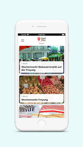 Android application Wiener Märkte screenshort