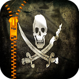 Pirate Flag Zipper Lock icon