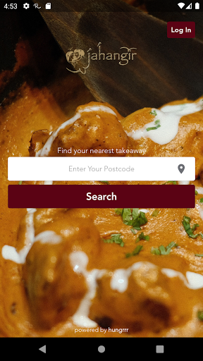 Android application Jahangir Tandoori Dundee screenshort