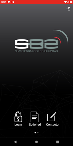 Android application SBS AlarmConnect screenshort