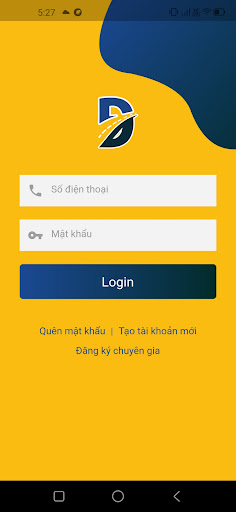 Android application DatXE - Ứng dụng dich vụ ô tô screenshort