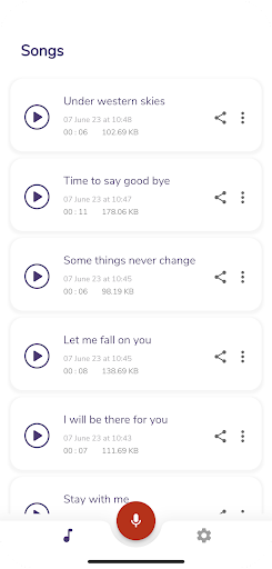SongwritersdB Screen 2