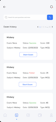 Exams Africa Screen 3