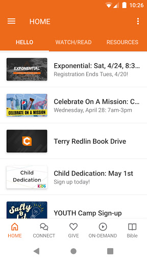 Android application Celebrate Community Church screenshort