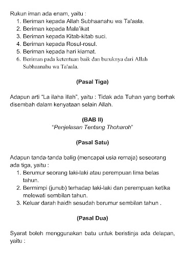 Kitab Sulam Safinah Terjemah Screen 2