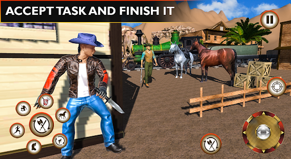Western Cowboy Sword Fighting Game 2021 1.0 APK screenshots 3