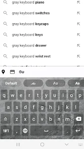 Gray keyboard themes
