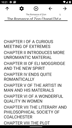 Android application Book, The Romance of Zion Chap screenshort