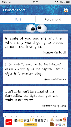 Monster Fonts Screen 3