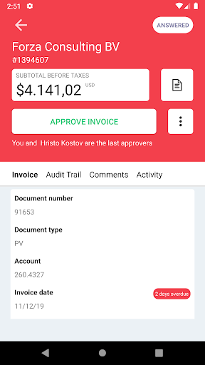 SCANMAN Invoice Approval 2 Screen 3