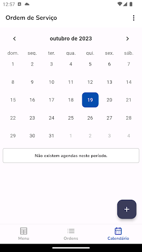 Ordens de Serviço - Controle Screen 3