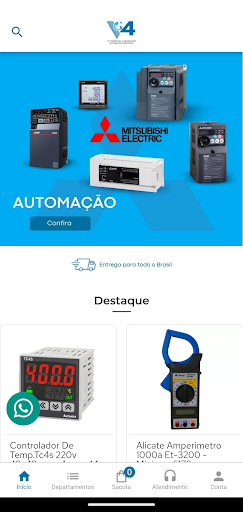 Android application V4 Comercial e Engenharia screenshort