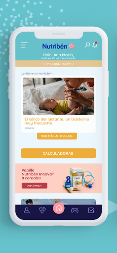 Android application Nutribén+ screenshort