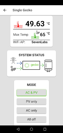 Android application Geyser Gecko screenshort