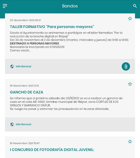 Riópar Informa Screen 2