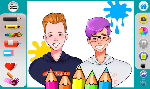 Lankybox coloring game Screen 2
