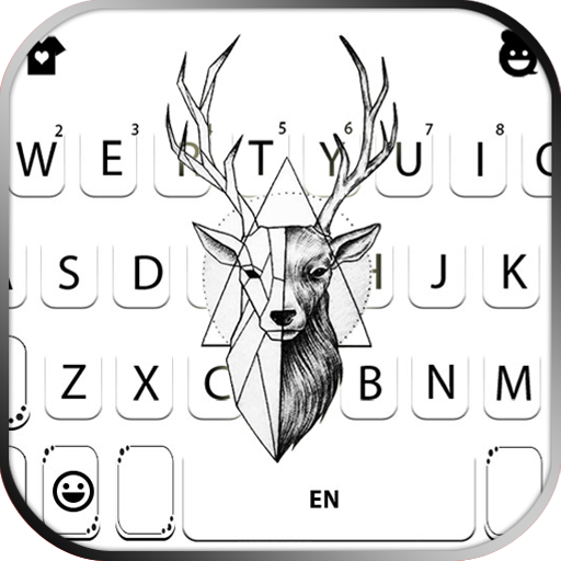 Deer Draw Keyboard Theme logo