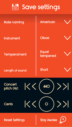 Master Oboe Tuner Screen 2