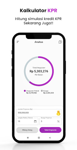 Kalkulator KPR Simulasi Kredit Screen 3