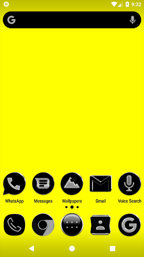 Android application Black Icon Pack screenshort