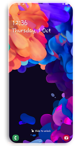 Android application One-Ui Dark EMUI 9/10 THEME screenshort